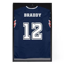 PENNZONI Jersey Frame Display Case, Clear Acrylic Shadow Box for Jersey Display