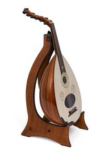 Turkish Walnut Wood Oud Instrument Handmade Master Enver Asaf - Hand-Fitted Pegs