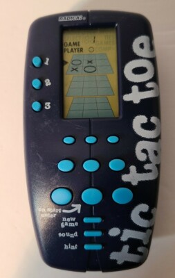 VINTAGE 1998 Pocket Tic Tac Toe Handheld Electronic Game Batteries