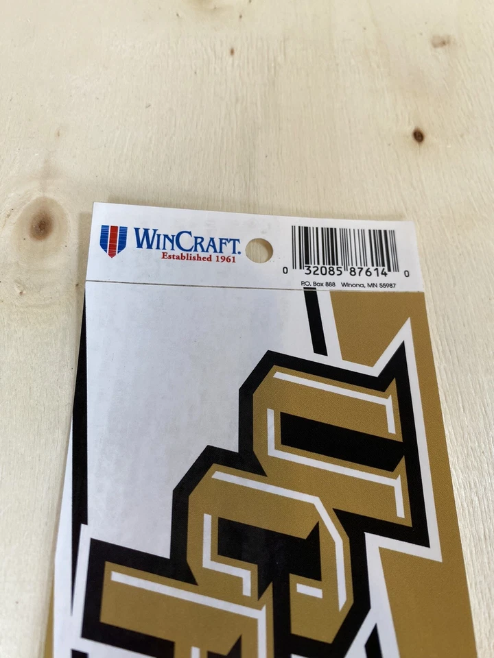 Calcomanía adhesiva de parachoques con logotipo de Golden Knights negra y dorada de UCF Central Florida Foto 4 de 4