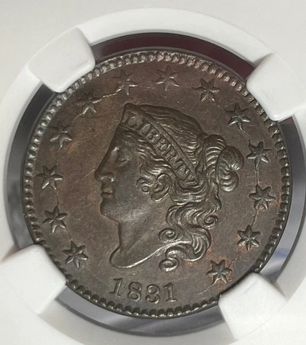 1831 Coronet Large Cent Uncirculated Details NGC Certified