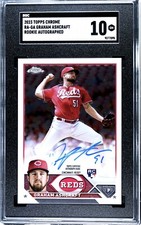 2023 Topps Chrome GRAHAM ASHCRAFT RC Auto Reds Star Rookie SGC 10