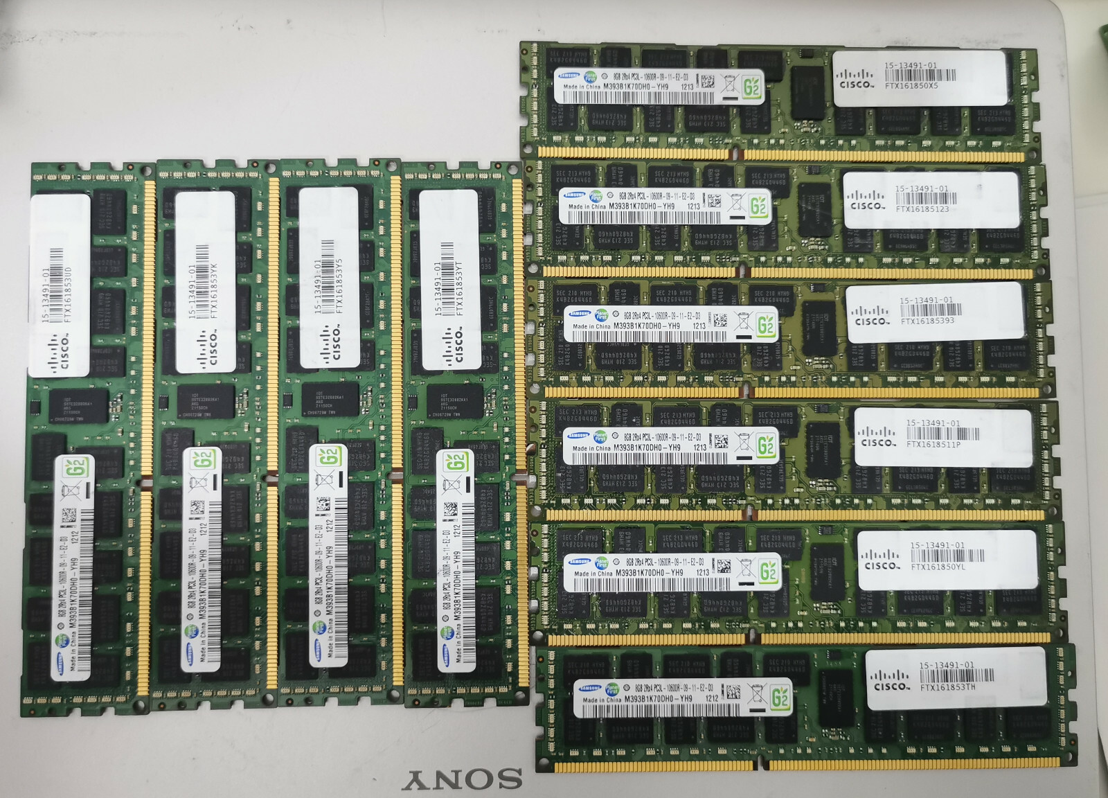 32GB (4 x 8GB) Samsung M393B1K70DH0-YH9 R4 DDR3L DIMM 1333 MHz / PC3L-10600 RAM