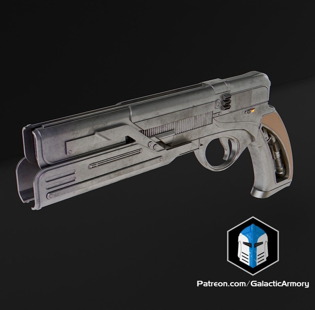 Custom 3D Printed Jedi Survivor Blaster - Model 13 Replica Prop 1:1 (Painted)