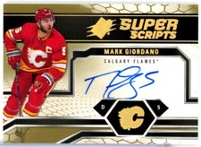 2018-19 SPx Superscripts #SSMG Mark Giordano AUTO - FLAMES LEAFS