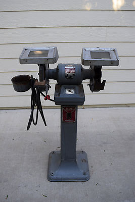 Moteur De Meuleuse De Banc Delta Rockwell 7" – Avec Base – 3 Phases – NON TESTÉ