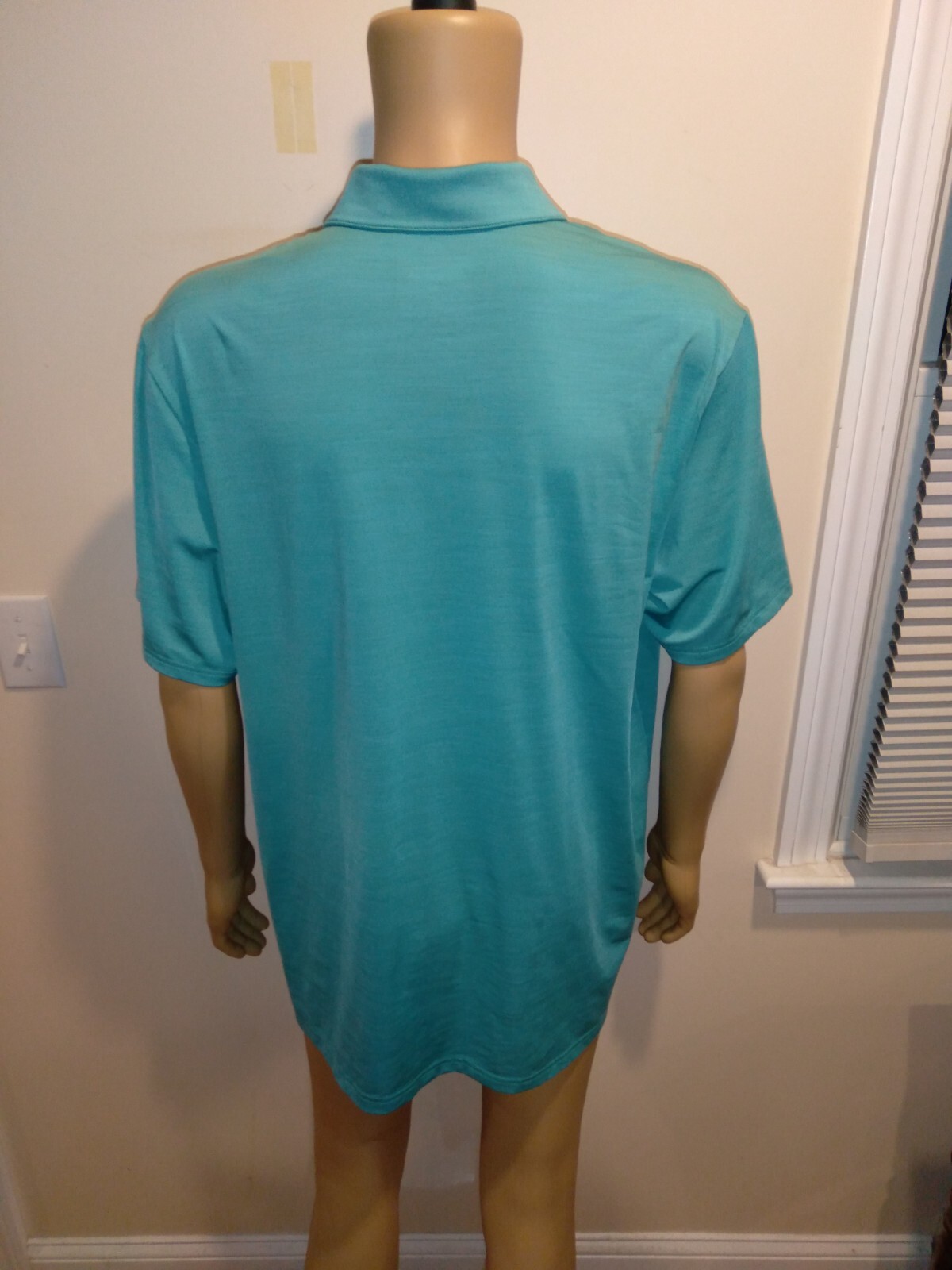 Adidas Golf Mens Aqua Blue Short Sleeve Polo Shirt Size XL eBay