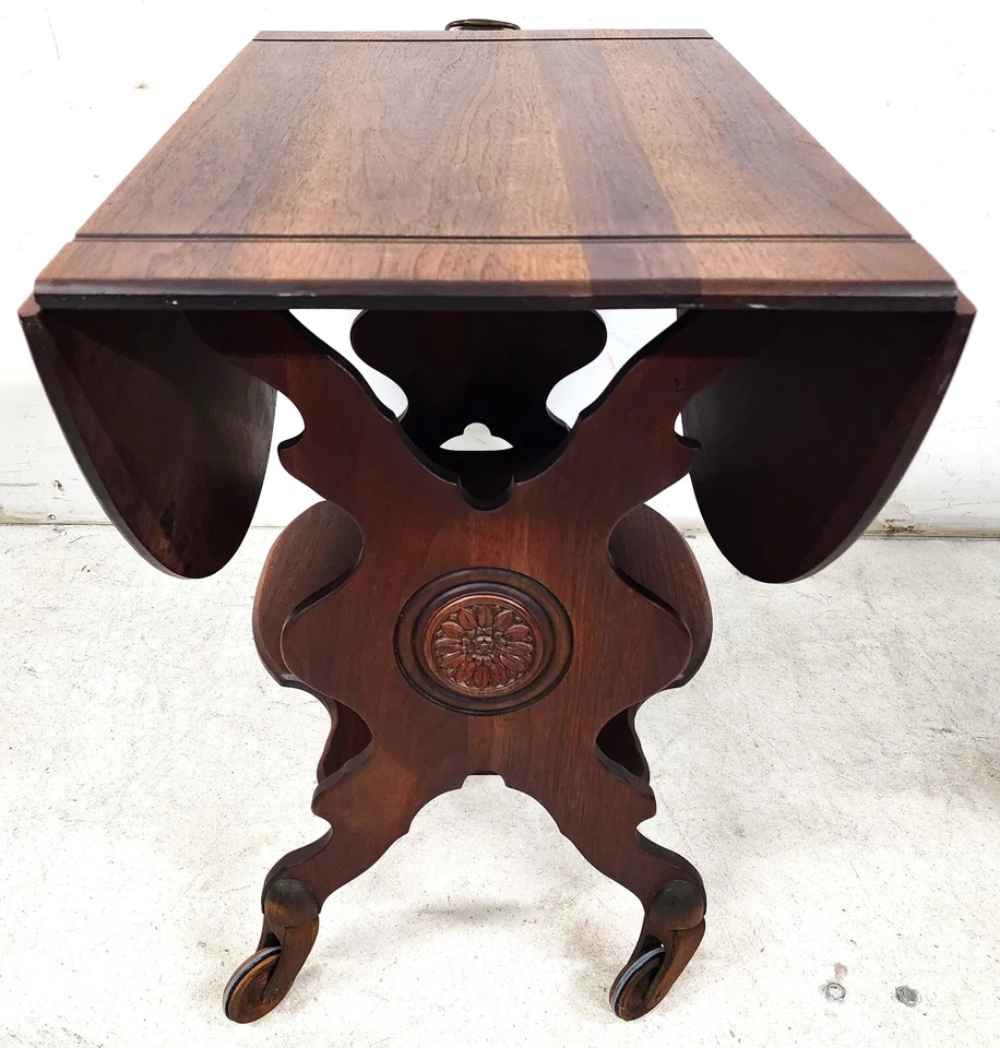 Arts & Crafts Serving Cart Sideboard Rolling Foto 4 de 4