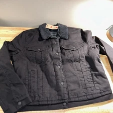 Levi's Women's Original Sherpa Trucker Jacket Black Size Small NWT