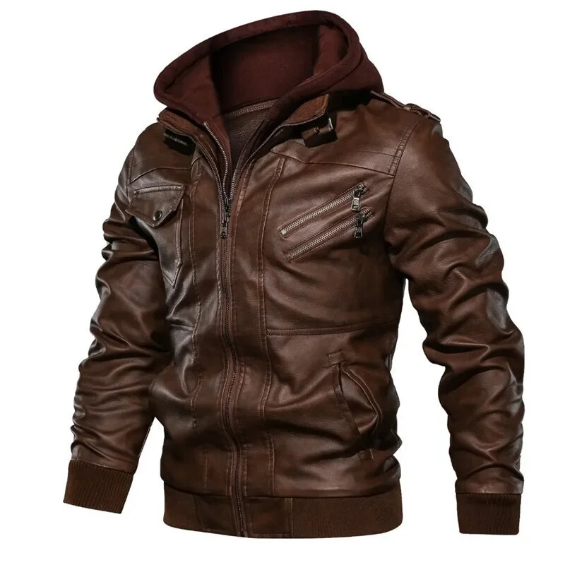 OHOTORO Leather Jacket ダークブラウン Aero King of the Road Ridley, size 38, Brown CXL FQHH