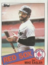 FREE SHIPPING-MINT-1985 Topps Mike Easler #686 PLUS RED SOX BONUS CARDS