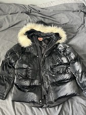 Misspap Faux Fur Black Puffer Jacket
