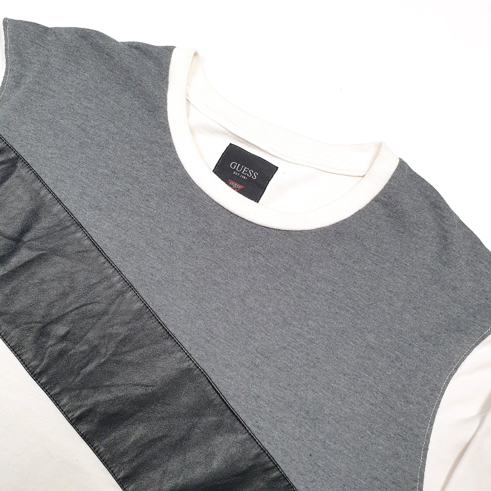 Mens GUESS Cotton Crewneck Jumper Sweatshirt M image 2
