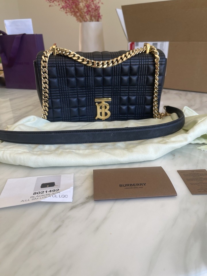 Bag  Burberry Lola Small Quilted Chain Shoulder Bag 