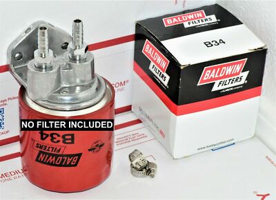 Old School Chopper Remote Engine Oil Filter Mount Chrome Fit NO Baldwin B34 5u