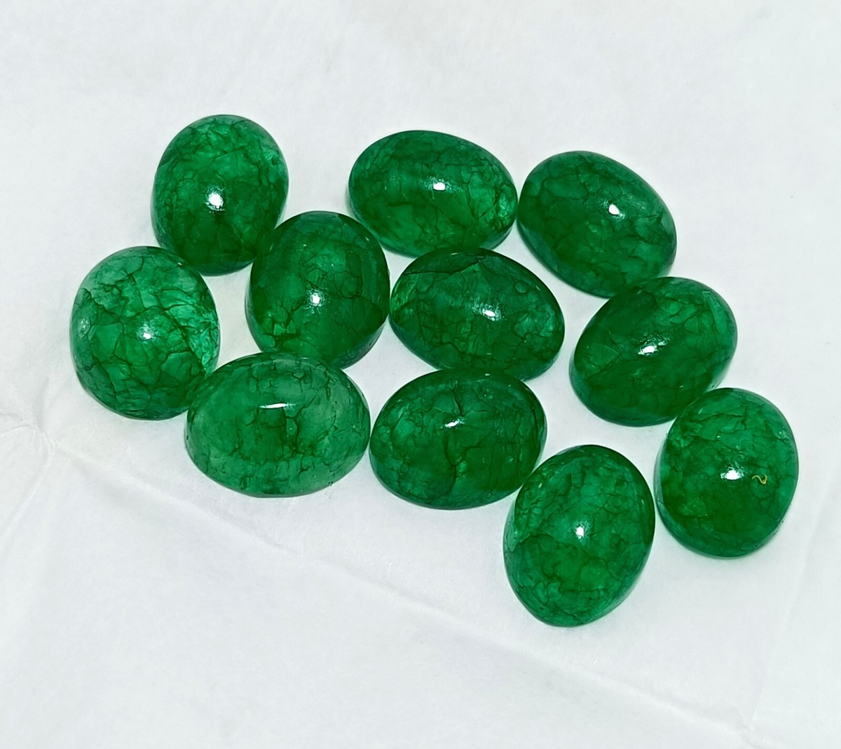 48 Ct Certified Natural Colombian Green Emerald OVAL Cabochon