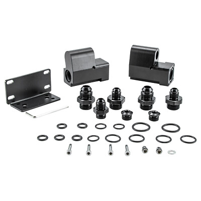 Universal E85 Flex Fuel Sensor Adapter Kit -FULL FLOW ETHANOL 6AN/8AN HOT