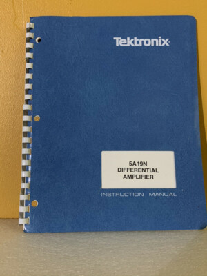 Tektronix 070-1328-00 5A19N Differential Amplifier Instruction Manual