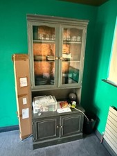 Drinks Cabinet with glass doors - vintage looking  with smart lights 