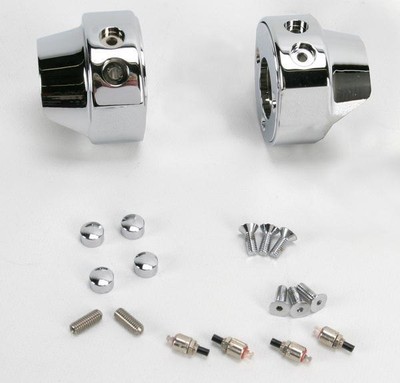 Hawg Halters Switch Housing Assembly 2-Button - Chrome #HSHA-2C-LR
