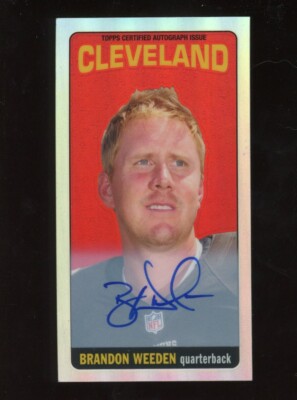 Brandon Weeden 2012 Topps Chrome Auto 1965 Style #d 2/15 Cleveland Browns
