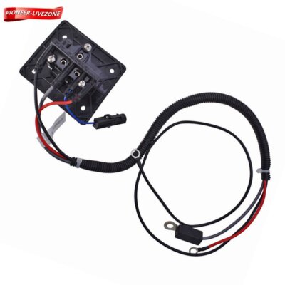 For EZGO TXT & RXV Charger Receptacle 48V Golf Cart W/ Delta-Q