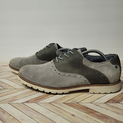 Rockport Gray Shoes Mens Size 10 M Leather Suede Oxford | eBay display picture 1