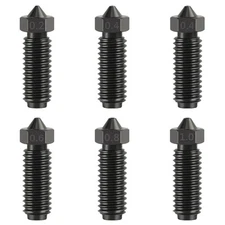 6PCS 3D Printer Extruder Hotend Hardened Steel Nozzles for Kobra 3 