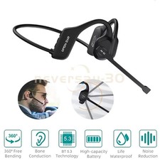 Trucker Wireless Headset Bluetooth 5.3 Earpiece Dual Mic Earbud Noise Cancelling