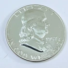 1957 Franklin Half Dollar- 90% Silver- Choice Gem Proof Luster #7214