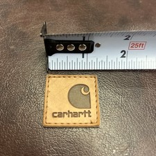    CARHARTT Rugged Patch Tag Tags Patches 1.25" Stitch On Logo Patch Brown   