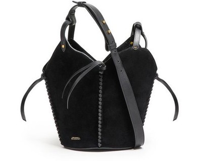 Isabel Marant Tampa Black Suede Mini Shoulder Bag New