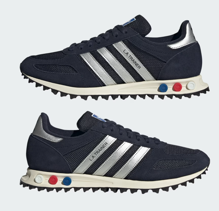 adidas LA Trainer OG KJ4382 Legend Ink Silver Metallic Men's Size