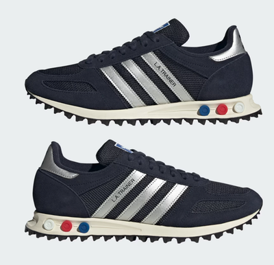 adidas LA Trainer OG KJ4382 Legend Ink Silver Metallic Men's Size
