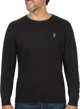 U.S. Polo Solid Jersey Crew Neck Sweater Pullover XL