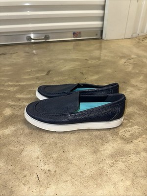Cole Haan Nantucket 2.0 Venetian Loafers Leather Women's Size 8B Navy Blue