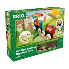 BRIO My First Railway   33727 Beginner Pack  Wooden Toy Train Set for Kids