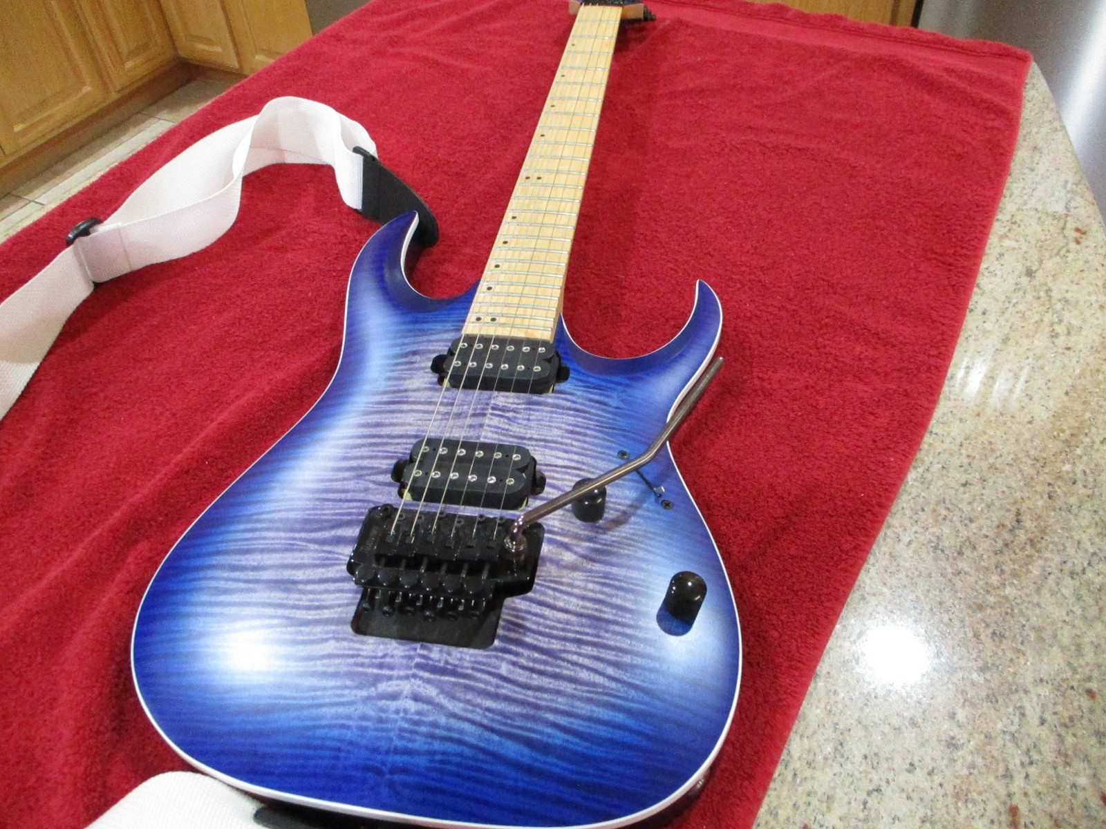 IBANEZ RGAR42MFMT LAGOON BLUE ELECTRIC GUITAR NICE CONDITION (SMALL RUB MARK)