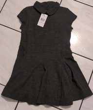 NWT Ralph Lauren Luxury Charcoal Heather 5 100 Wool 100 Cotton Dress Girls