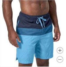 Speedo Men's Hydro Tech Volley Swim Short Blue Bathing Suit Size XXL 38/40 