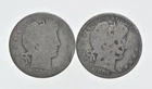 1892-1915 Lot 2 1908 1906-D Barber 90% Half Dollars - Coin Collection *914