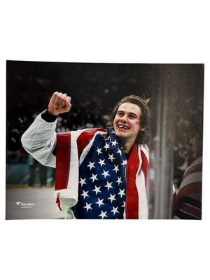 Team USA Jack Hughes  8'' x 10'' Photo 2026 Winter Olympics Gold Medal Winner