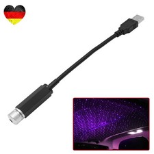 Violette USB-Auto-Sternenhimmel-Ambientelampe, Nachtlicht+LED-Projektor für Audi