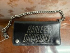Harley Davidson Mens Scratch off Biker Chain RFID Wallet