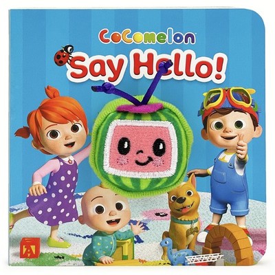 CoComelon Say Hello! Finger Puppet Board Book Ages 0-4 - board book Scarlett...