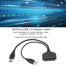 to USB 3.0 Adapter Cable 6Gbps High Speed Plug and Play Hot Swap Hard Drive