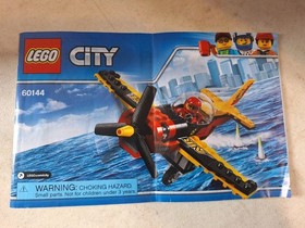 LEGO CITY AIR RACE PLANE #60144~100% COMPLETE w/ Instructions