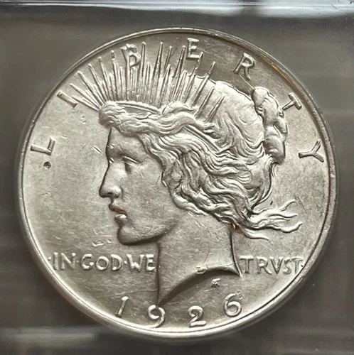 1926-D Peace dollar, ICG AU-55 details - better date