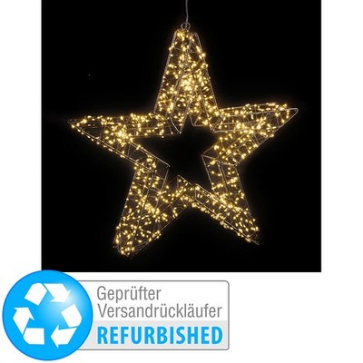Lunartec 3D-LED-Lichterstern, Firework-Effekt, 960 LEDs,Versandrückläufer