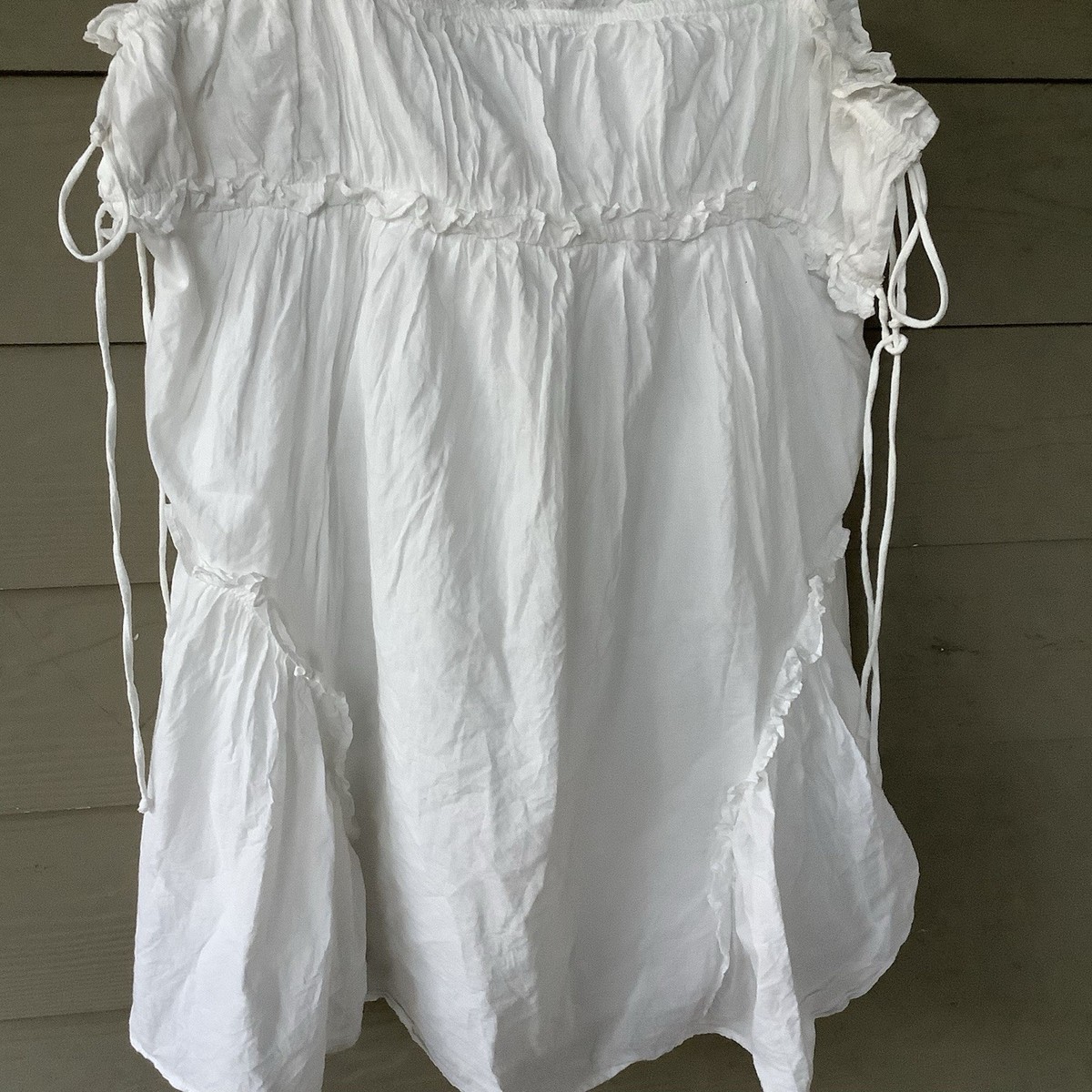 ASOS Design Babydoll Mini Dress Ruffle Hem Cottage Core Sz 14 View 3